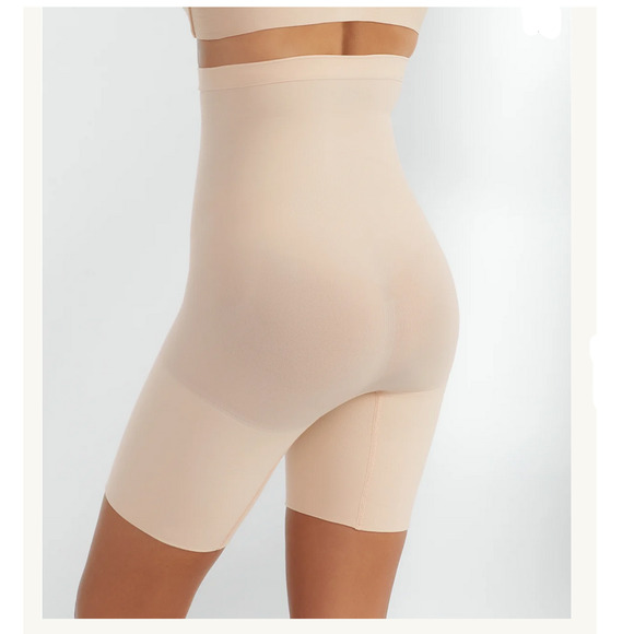 Spanx High-Waisted Shaper Shorts Tummy Control 2745 Soft Nude Size 3X - Picture 2 of 4